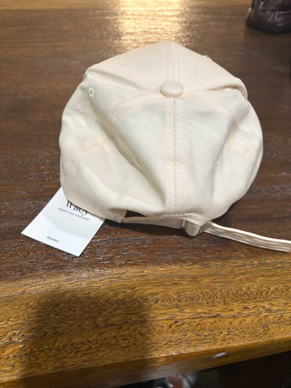 Miss to Mrs. Wifey Baseball Cap Hat Cream  Adjustable NWT - Picture 3 of 4